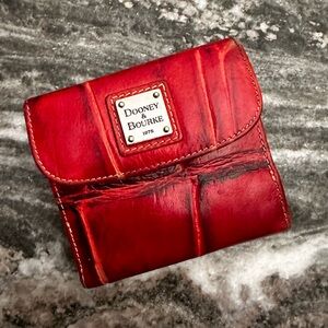Dooney & Bourke Crocodile Pattern Leather Wallet